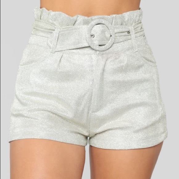 fashion nova natural glow glitter short set - Picture 5 of 10